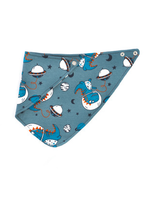 Слюнявчик-бандана для младенцев с водонепроницаемой вставкой Динозавры