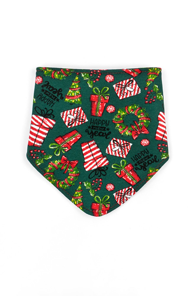 315683 Слинявчик-бандана "Christmas tree", з непромокаючою вставкою , двонитка з начосом 0-6 міс