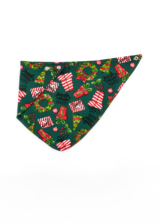 315683 Слинявчик-бандана "Christmas tree", з непромокаючою вставкою , двонитка з начосом 0-6 міс