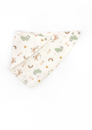 Слюнявчик-бандана Luna для младенцев с водонепроницаемой вставкой