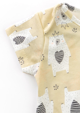 Crown baby bodysuit short sleeve summer