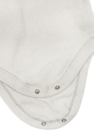 Cotton Short Sleeve Polo Bodysuit for Baby Boys