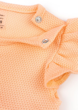 Baby Bodysuit Dress with Headband – Jacquard Cotton