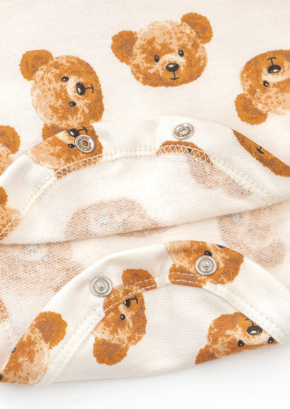 Ciepła sukienka-body z długim rękawem Girl Bears i pasującą opaską