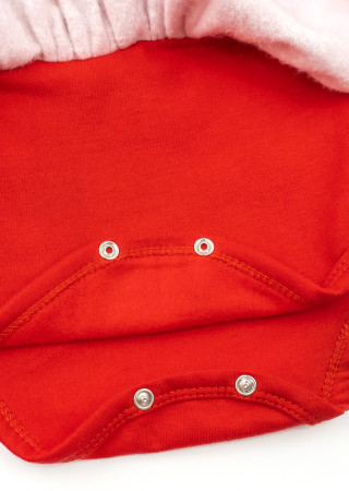 Snowflake bodysuit with headband for baby girl