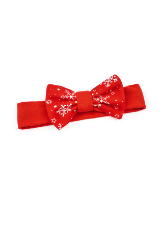 Snowflake bodysuit with headband for baby girl