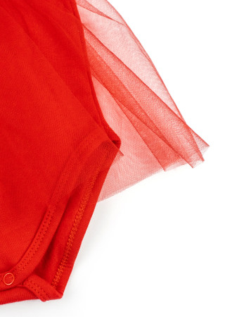 Merry Christmas Tutu Bodysuit Dress for Baby Girls with Headband