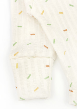 Body niemowlęce Confetti na napy na całej długości z długim rękawem