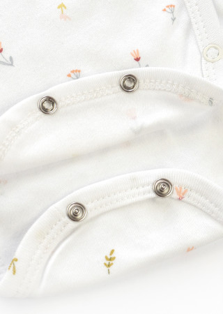 Newborn Baby Girl Bodysuit Field Flowers Hospital Outfit