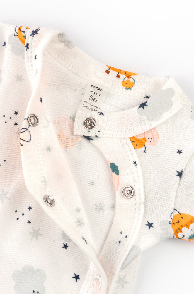 Cotton Newborn Baby Bodysuit Short Sleeve Bees