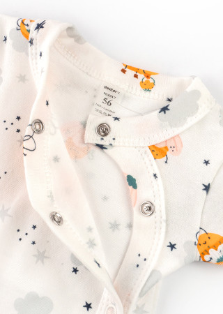 Newborn Baby Bodysuit Bees Short Sleeve