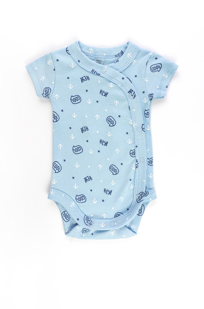 Baby Bodysuit Short Sleeve Full Snap Cool