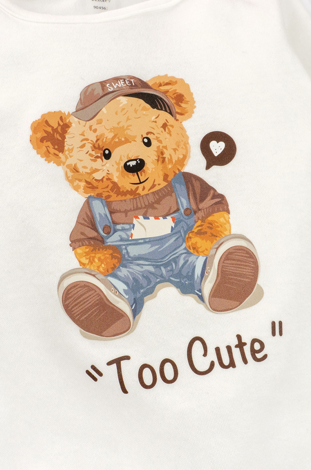 Baby Boy Bodysuit Boat Neck Cute Bears – Interlock Cotton