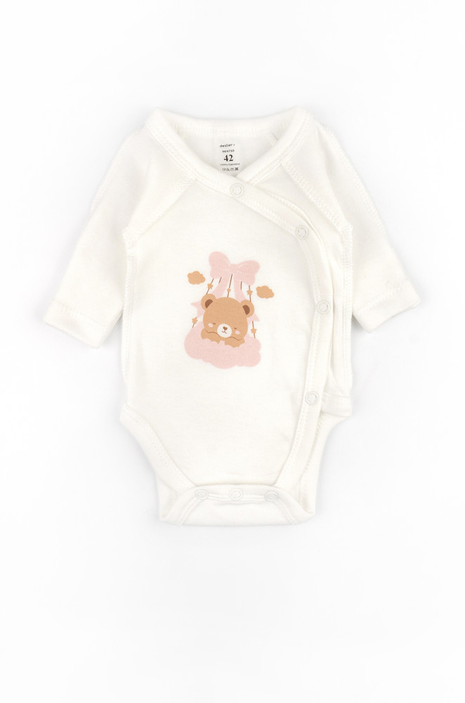 Body z długim rękawem dla noworodków o niskiej wadze Teddy Basket