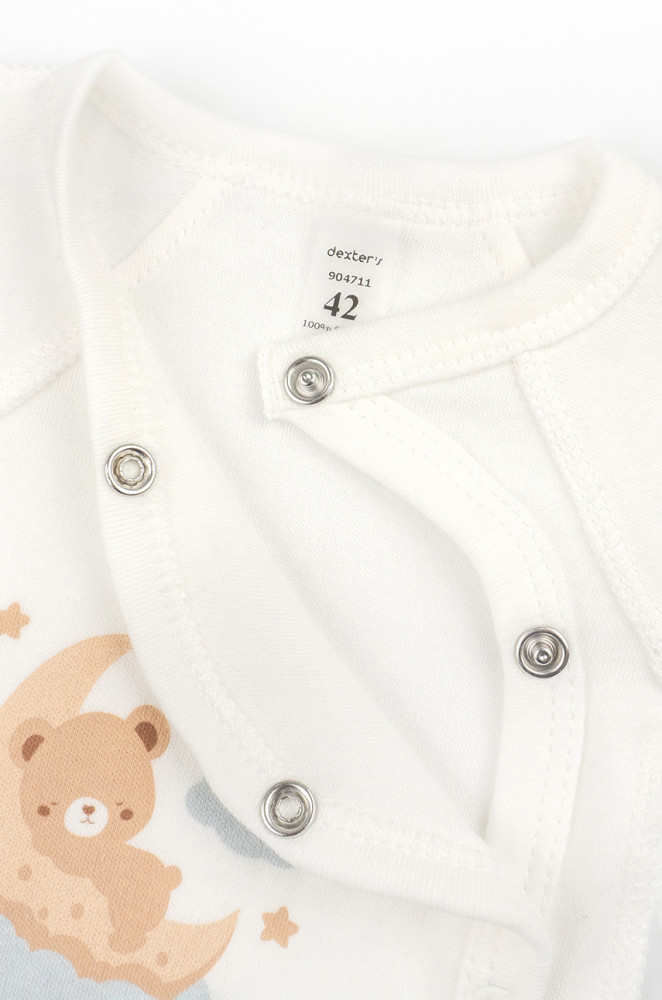 Body z interlocku dla wcześniaków Teddy Dream bez ocieplenia