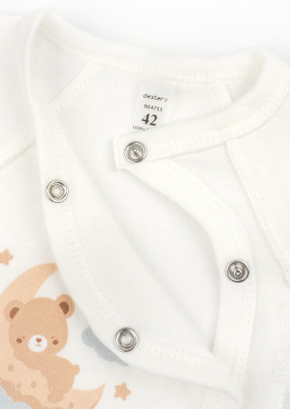 Body z interlocku dla wcześniaków Teddy Dream bez ocieplenia