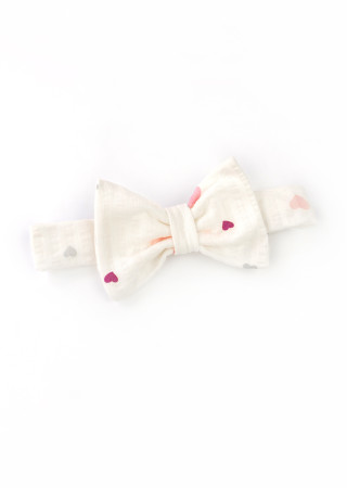 Summer Baby Girl Bodysuit Dress Hearts with Headband