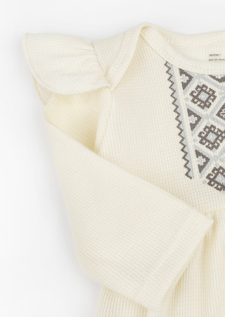 Боди из вафельной ткани с повязкой