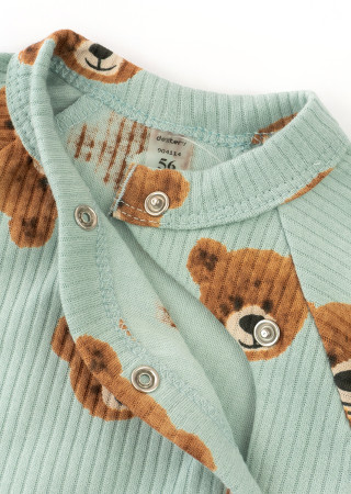 Long sleeve newborn bodysuit Cute bear