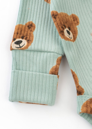 Long sleeve newborn bodysuit Cute bear