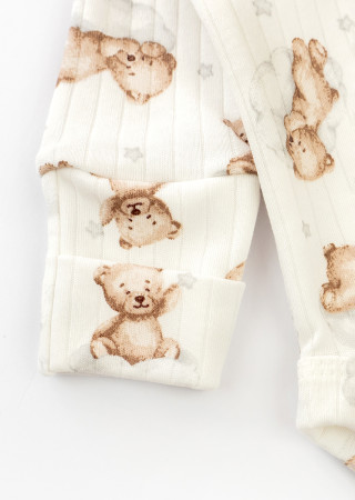 Long sleeve baby bodysuit Bear on a cloud