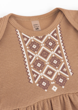 Боди-платье для девочки с коротким рукавом и повязкой