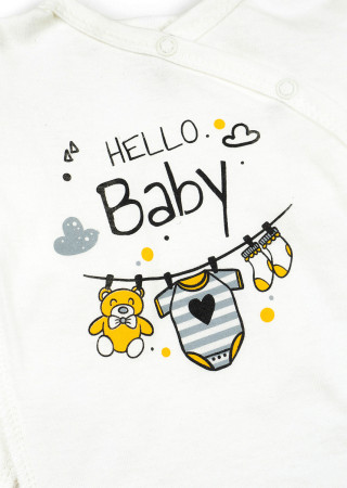 Боді Hello Baby для немовлят з довгим рукавом з куліру