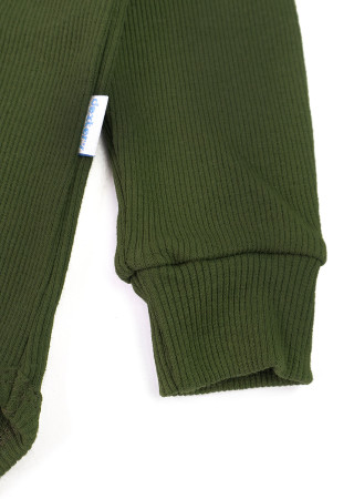 Body dziecięce z długim rękawem – materiał prążkowany