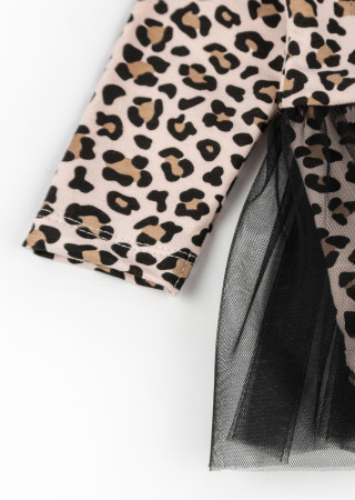 Body-sukienka Leo z tiulową spódniczką i opaską dla dziewczynki