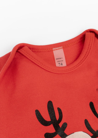 Детское боди с начесом Happy New Year