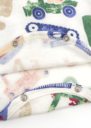 Теплий боді з начосом та високою горловиною для хлопчика Excavators