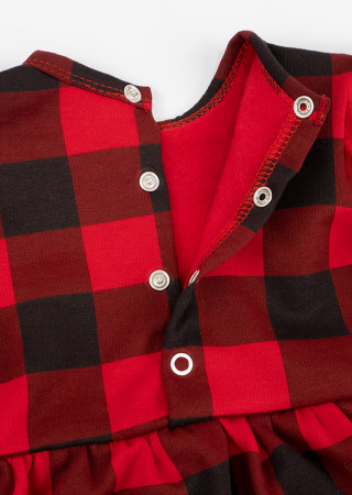 Нарядное боди-платье Plaid для девочки