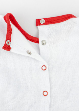 Warm Christmas Mood Baby Bodysuit Dress with Matching Headband