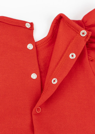 Боди-платье новогоднее с повязкой для девочки — 100% хлопок, тёплая ткань