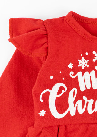 Christmas Bodysuit Dress with Wings for Baby Girl