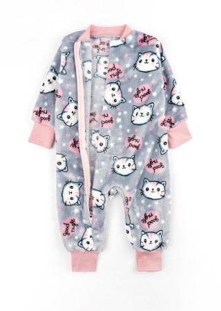 Ciepły kombinezon z welsoftu dla dziewczynki