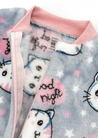 Ciepły kombinezon z welsoftu dla dziewczynki