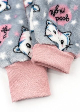 Ciepły kombinezon z welsoftu dla dziewczynki