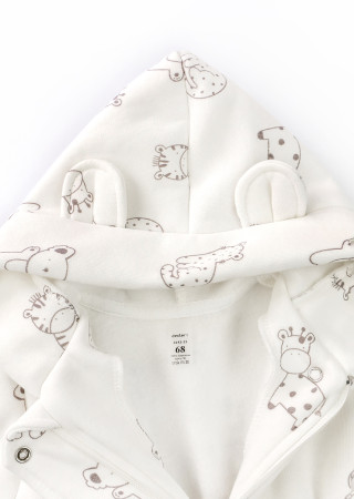 Kombinezon dziecięcy Savi z trzy-nitkowej dzianiny z czapką w zestawie