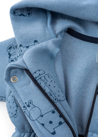 Ciepły romper Savanna z polarem i czapką dla dziecka