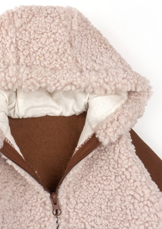 Warm Baby Romper with Teddy Fur – Closed Feet – Spring/Autumn