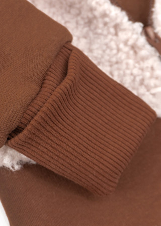 Warm Baby Romper with Teddy Fur – Closed Feet – Spring/Autumn