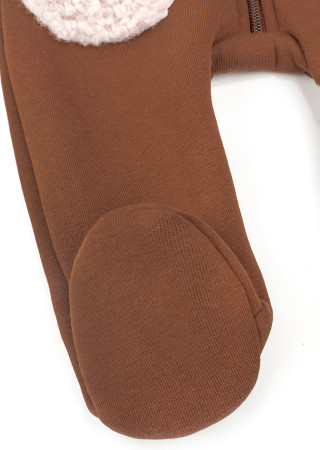 Warm Baby Romper with Teddy Fur – Closed Feet – Spring/Autumn