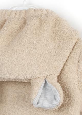 Комбинезон с капюшоном и молнией с аппликацией