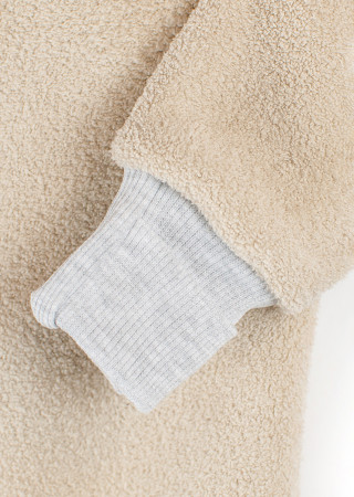 Комбинезон с капюшоном и молнией с аппликацией