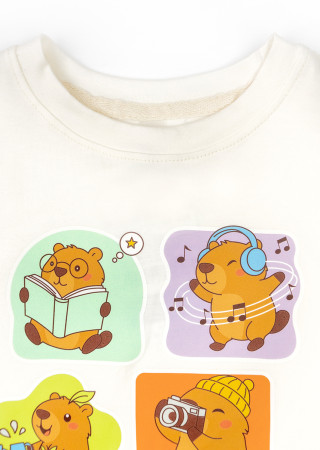 Детская футболка Capybara Hobbies из мягкого кулира