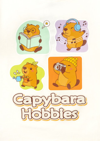 Детская футболка Capybara Hobbies из мягкого кулира