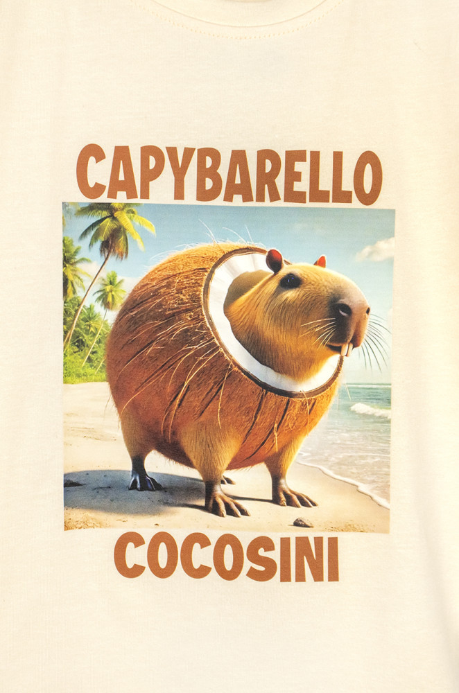 Dziecięca koszulka z kuliru Capybarello Cocosini