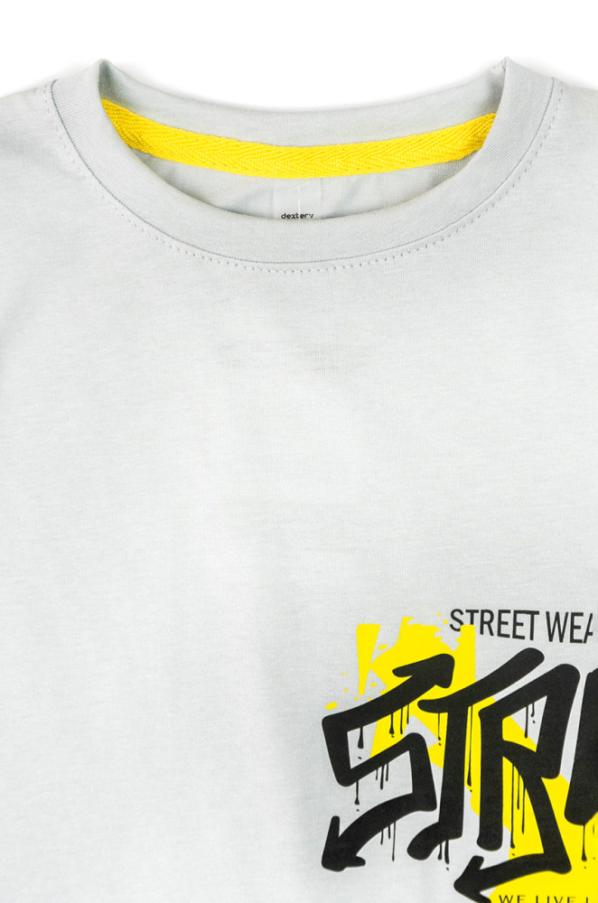 Детская хлопковая футболка с боковым принтом Street
