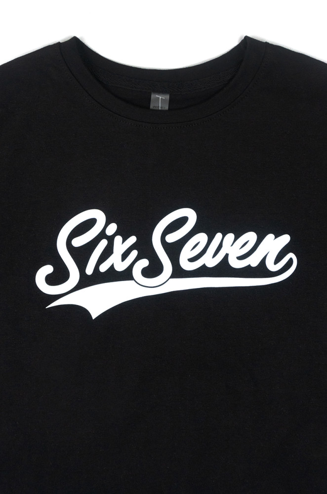 Детская футболка Six Seven с принтом спереди и на рукавах